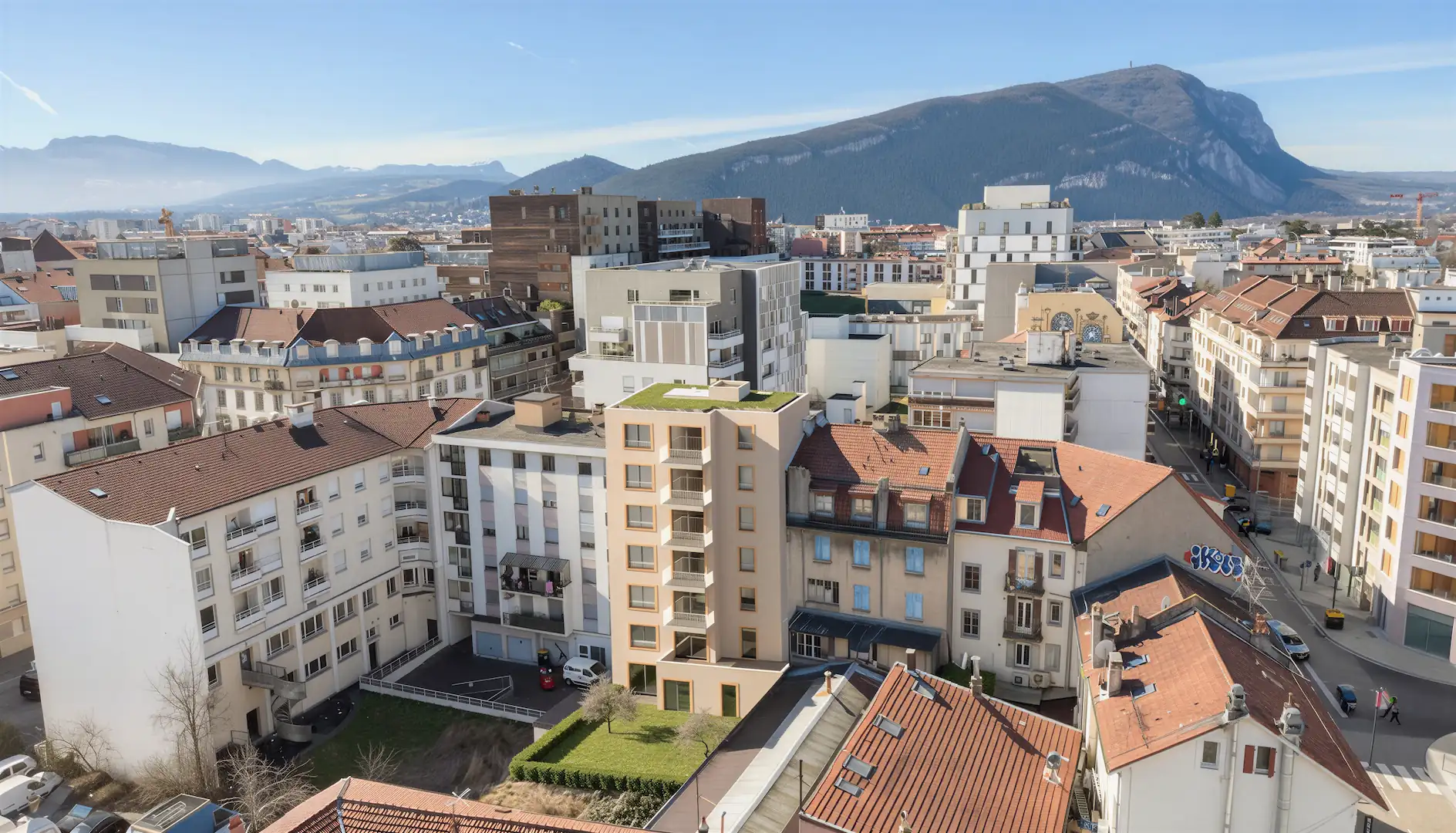 Vue aérienne Annemasse